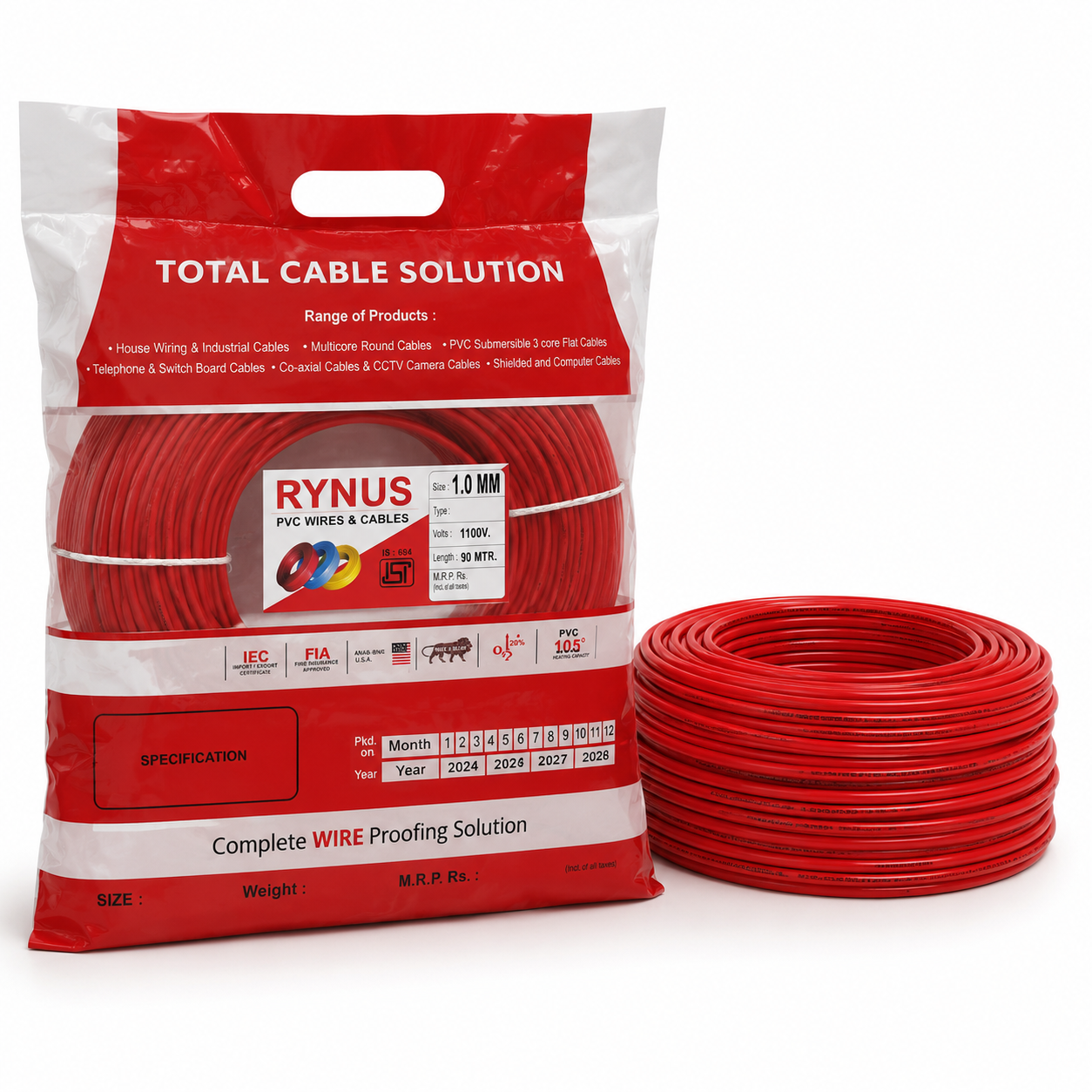 Rynus Electric 1.0 mm Multistrand Wire