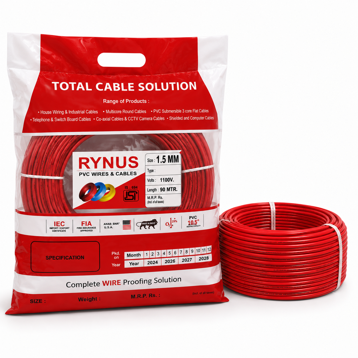 Rynus Electric 1.5 mm Multistrand Wire