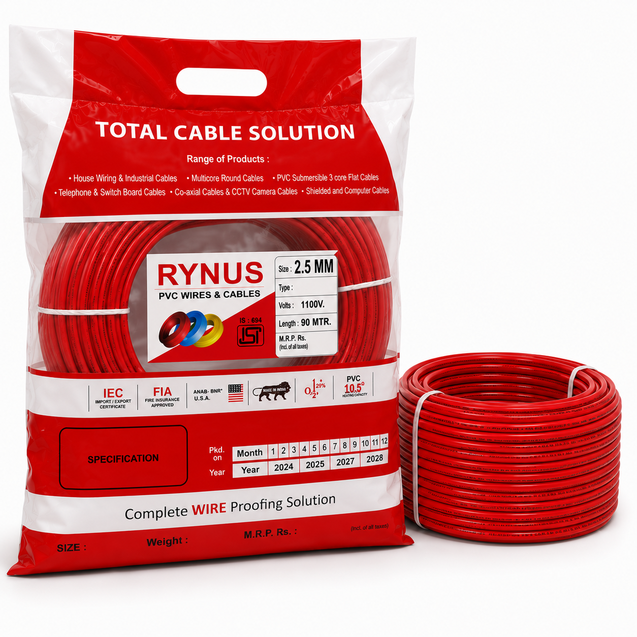 2.5 mm 3 Core Round Wire Supreme
