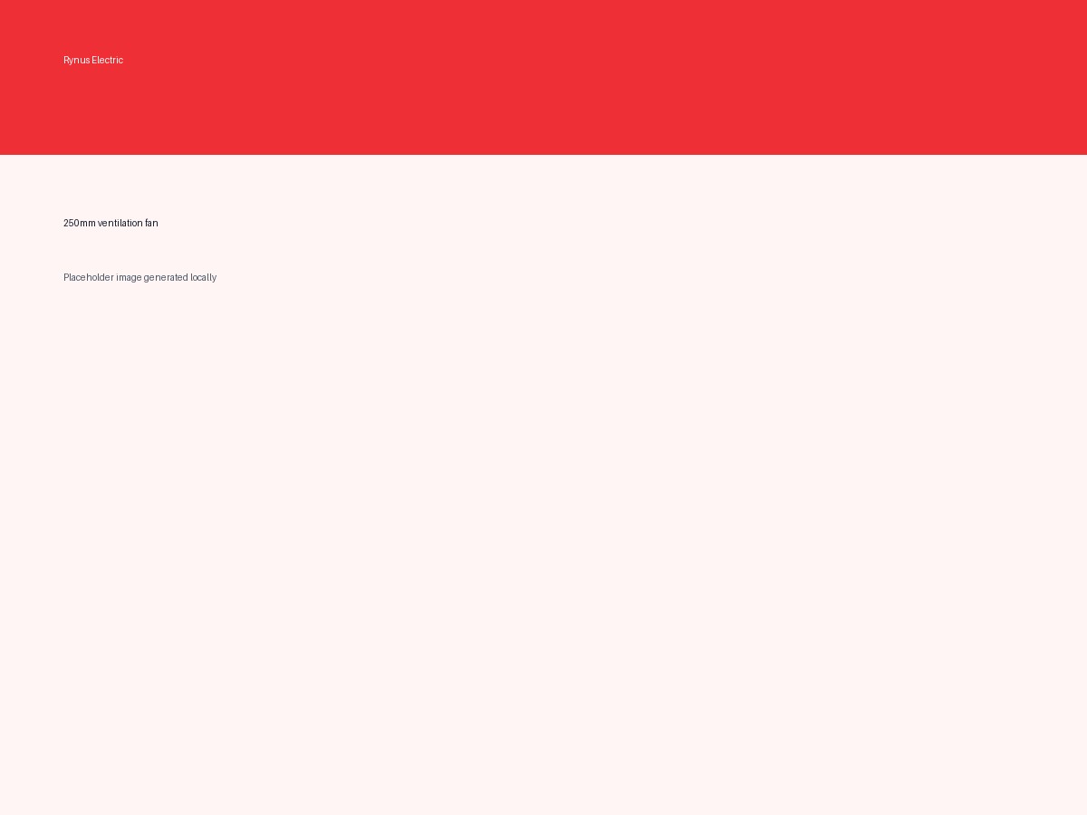 250mm ventilation fan sample view 1