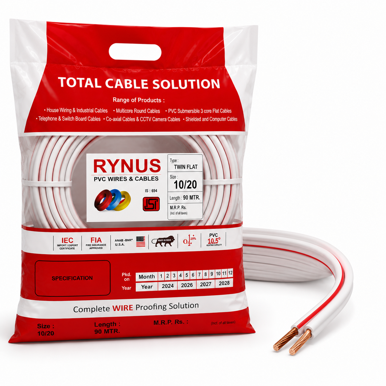 Rynus Electric 10/20 Twin Flat Wire